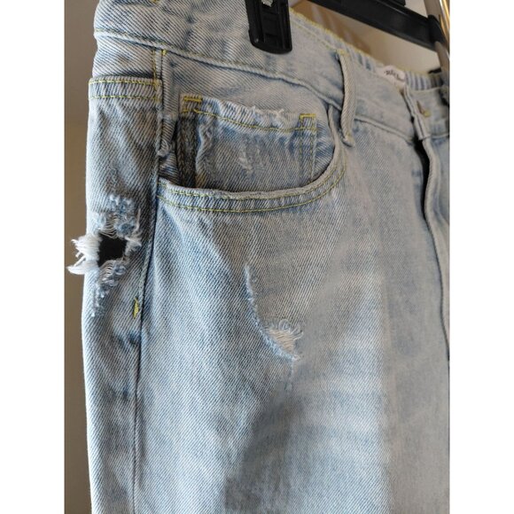 White Birch Womens Light Blue Distressed Denim Jeans XL - Picture 11 of 12